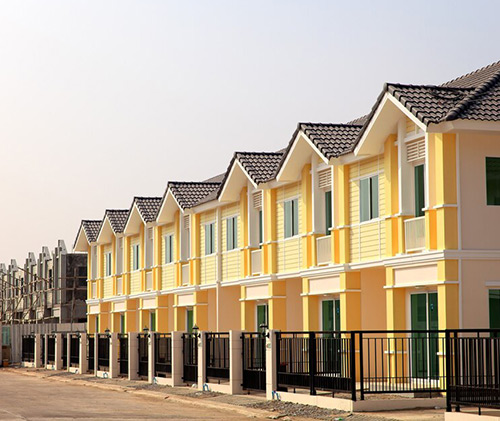 Beautifully designed row houses with quality and style, showcasing expert house construction in Bangalore