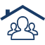 Hassle-free service icon — single point of contact